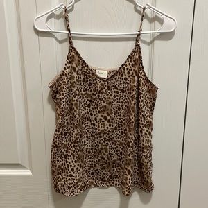 Cheetah print tank top